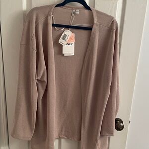 ONLY Women's Soft Open Cardigan - tan